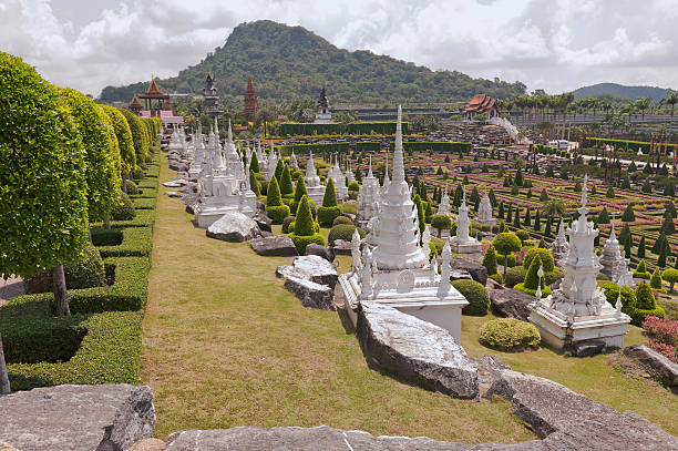 istock Stupas in ornamental garden 149419503