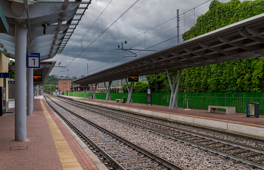 Empty Train station
