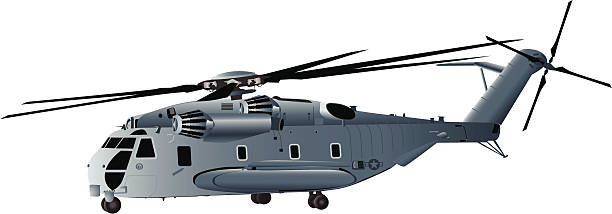 CH-53 Helicopter - Vector vector art illustration