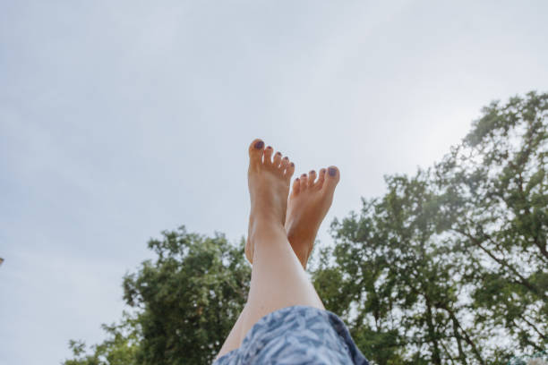 istock Womens legs against the sky. Summer concept. 1494206491