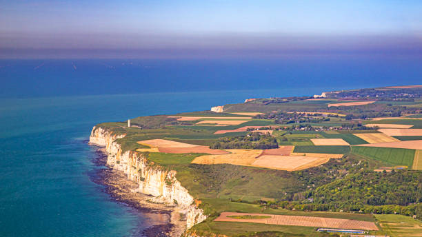 istock Normandy french coastline aerial view 1494212613