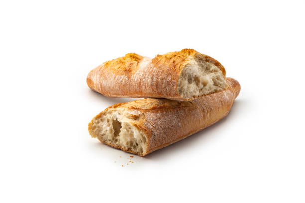 Free Stock Photo of Close-Up of a Loaf of Bread on a White Background ...
