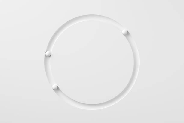 Modern White Design Circle Background