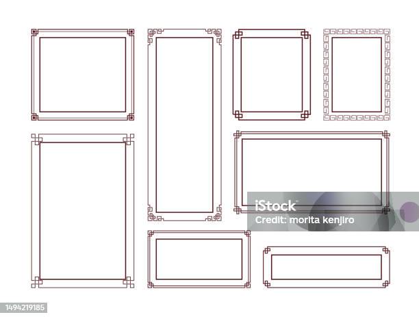 Traditional Frame Illustration Traditional Decorative Vintage Frames And Ornaments Set Vector Design ...