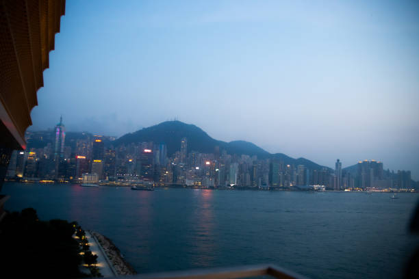 Ocean view of the city of Hong Kong.