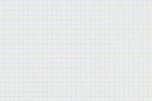 Notepad with white graph paper. This file is cleaned and retouched.