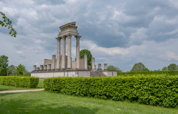 istock Archeological park in Xanten Germany architecture pillars against the blue sky 1494226183