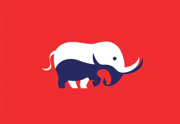 Vector illustration of elephant symbol