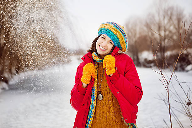 istock The young woman in winter clothes 149423255