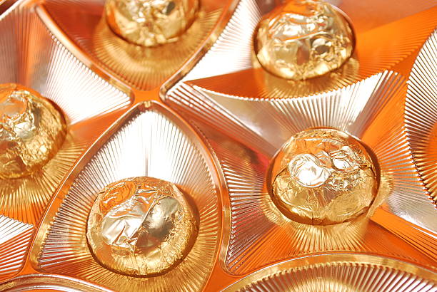 Chocolate candies stock photo