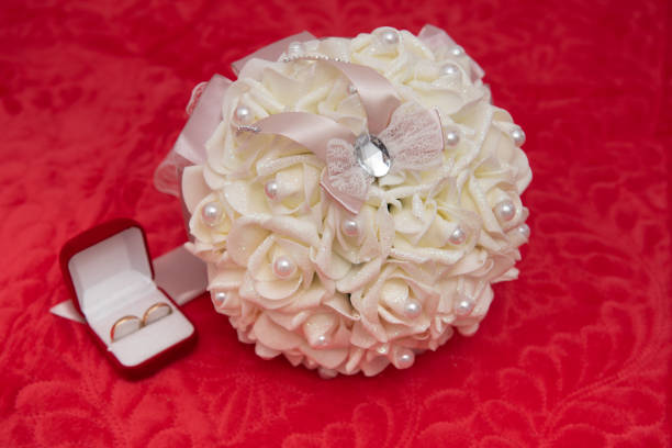 ,bridal  bouquet and  golden  ring 2023