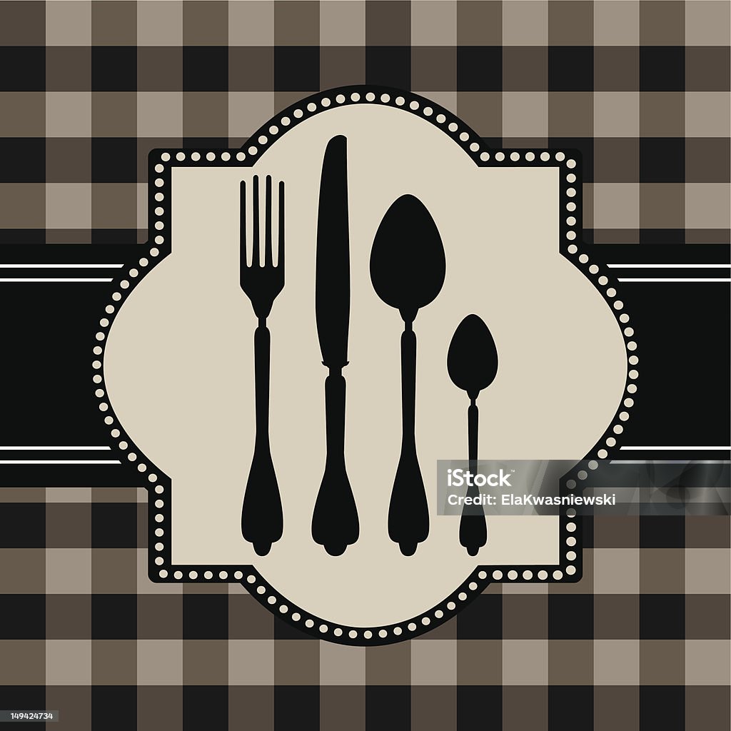 Cartão de Menu de Comida - Royalty-free Almoço arte vetorial