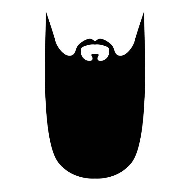 ilustrações, clipart, desenhos animados e ícones de zz top barba estilo homens ilustração bigode cabelo facial. vector preto masculino moda modelo plano barbeiro coleção conjunto. penteado elegante contorno isolado no fundo branco. - men human hair beautiful chin