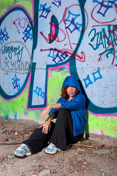 istock Suffering young woman on urban scenery. 149425827