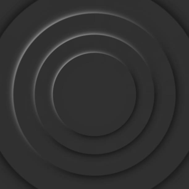 istock Abstract background illustration dark circles in neomorphism style. Minimal wallpaper, background. 1494263795