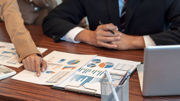 istock Investment planing and strategy concept, Financial data analysis graph business analytics and intelligenceÂ of finance performance. 1494264234