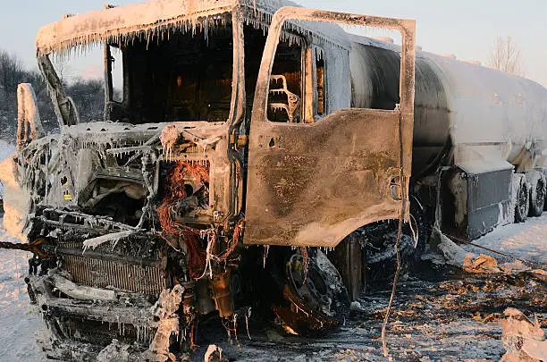 Photo of Burnt truck