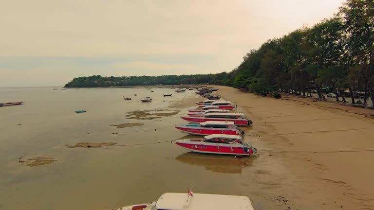 Rawai Beach, beached fishing boat   Phuket