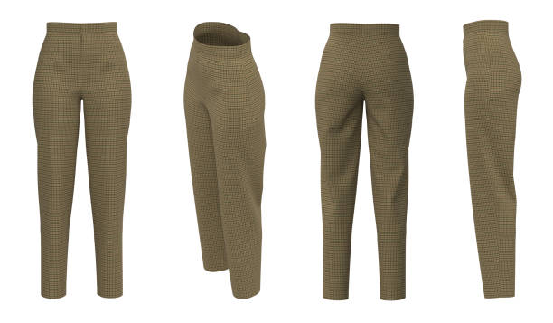 Plaid Woman Pants