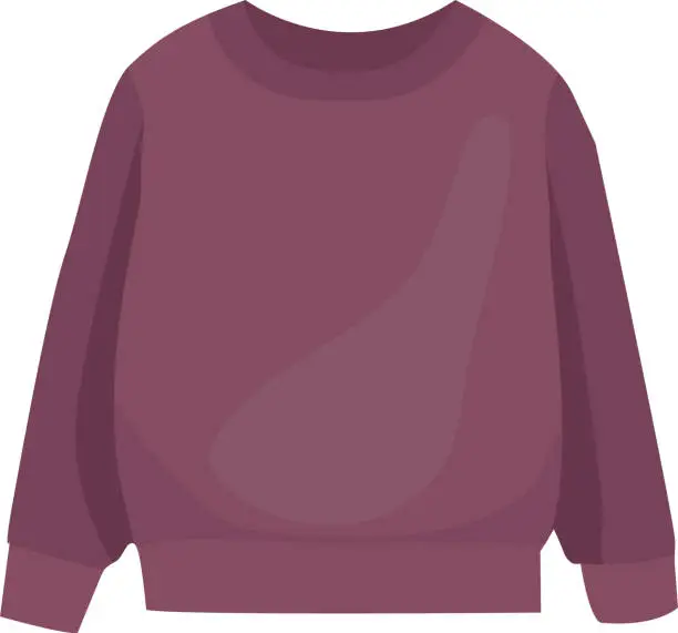 Vector illustration of jacket, children's clothing, color vector illustration