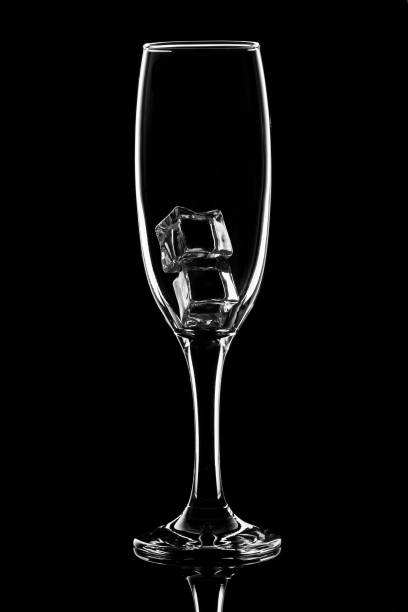istock Wine glass on black background 1494281874