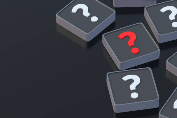 istock Scattered red and white question symbols. Correct answer. Incorrect question. Faq and support. Problem solution concept. Dubious decision. Search for information. Copy space. 3d render 1494283510