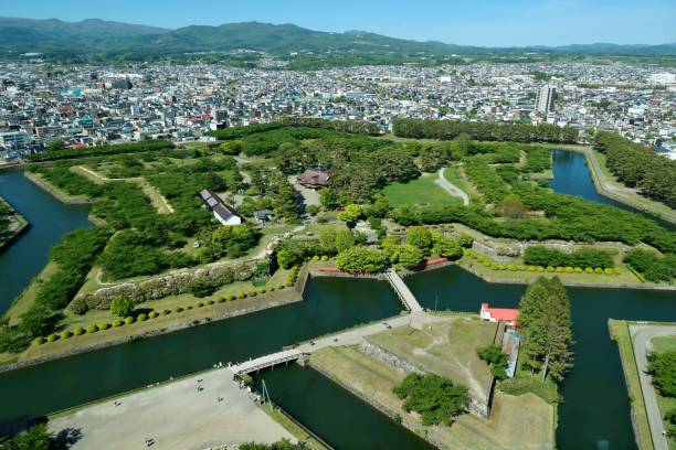 istock Goryokaku seen from Goryokaku Tower. 1494293934