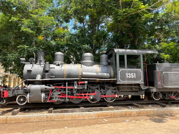 istock Steam train on display in Havana 1494309312