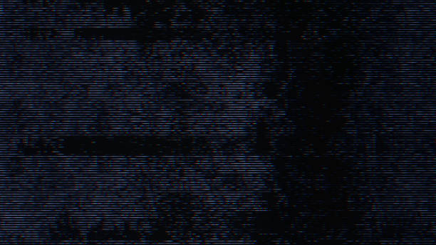 istock Glitch noise static television VFX pack. Visual video effects stripes background, CRT tv screen no signal glitch effect 1494309554
