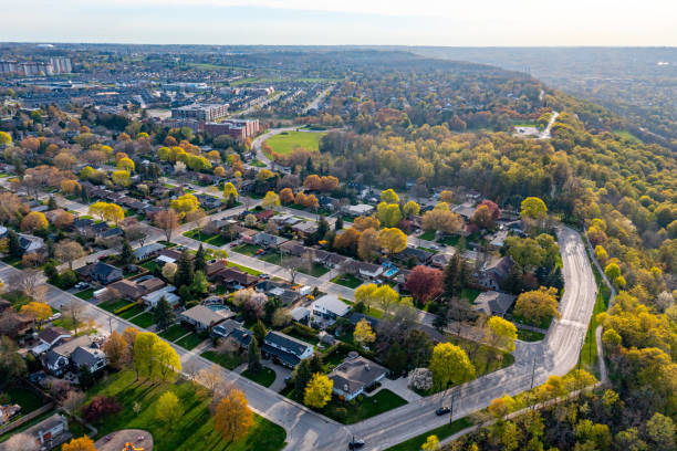 istock Aerial view of Chedoke Stairs Cliffview Park, Hamilton, Canada 1494312144