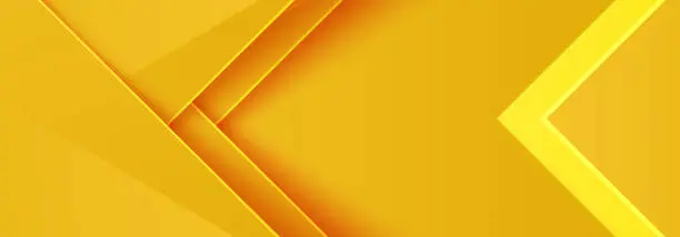 Vector illustration of Modern banner background with orange and yellow color wave layered composition in abstract. Vector abstract graphic design banner pattern background template