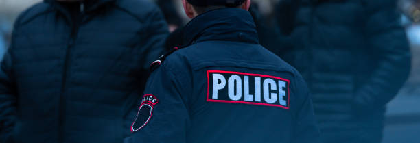 istock Policeman standing in the city 1494317631