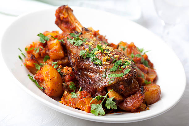 istock Lamb shanks to eat in a white bowl 149432411
