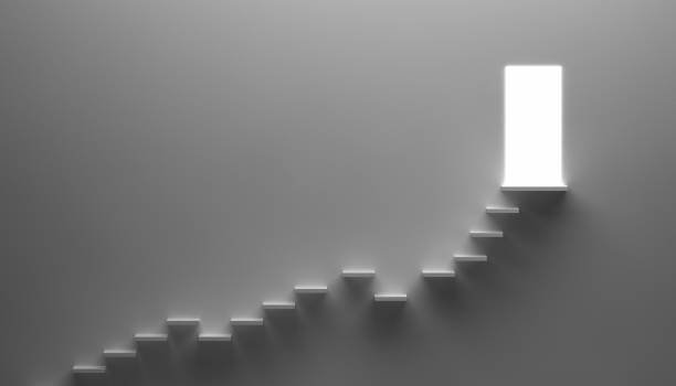 istock Ladder of success CGI Concept 1494332492