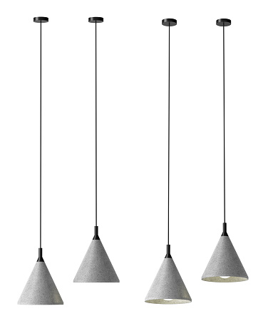 3d render Modern chandelier isolated on background