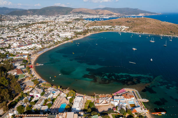 istock Aerial view of Bodrum on Turkish Riviera 1494339424