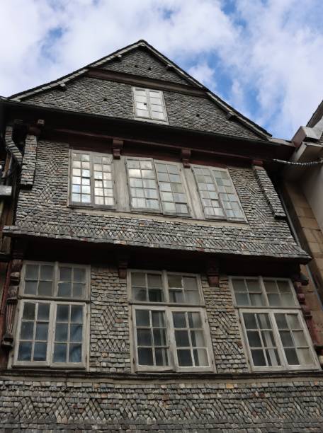 On April 22nd 2023, in Lannion, Brittany, France, during spring holidays in France, tourists visit this historic place