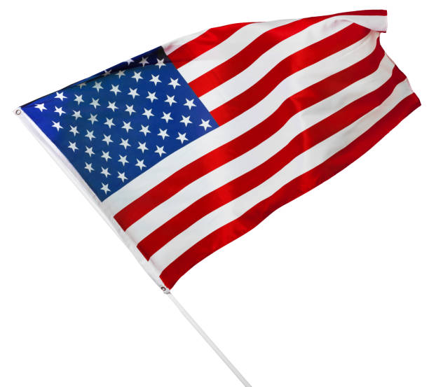istock American flag isolated on white 1494342807