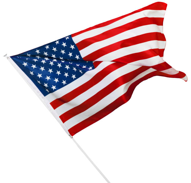 istock American flag isolated on white 1494342856