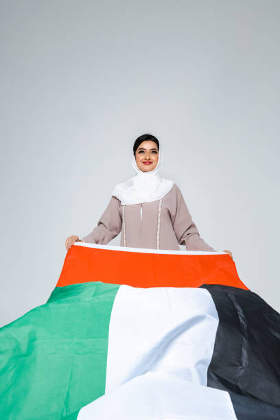 istock Beautiful arab middle-eastern woman with traditional abaya in studio 1494354789
