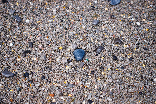 Background with sea texture made of pebbles