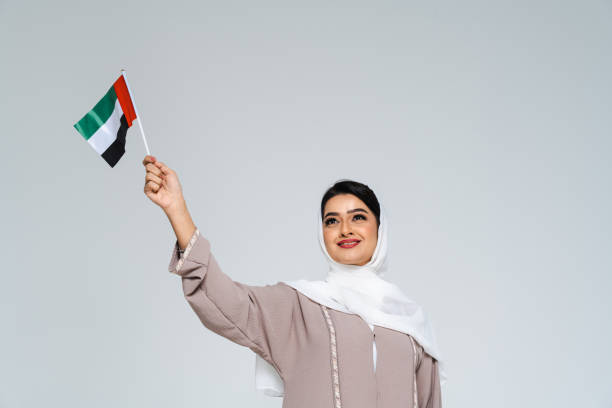 istock Beautiful arab middle-eastern woman with traditional abaya in studio 1494355361