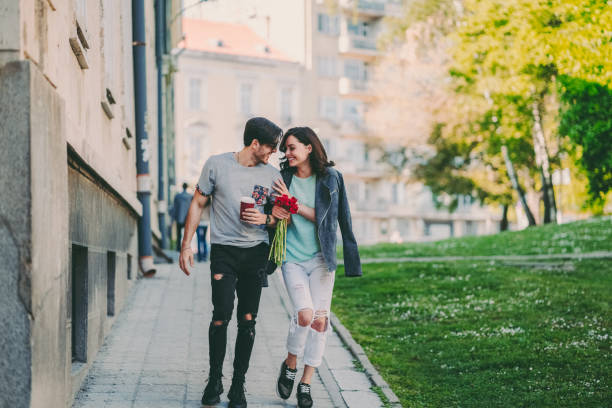 istock Happy couple on Valentine’s day 1494356357