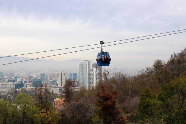 istock Cable car of San Cristobal Hill 1494360811