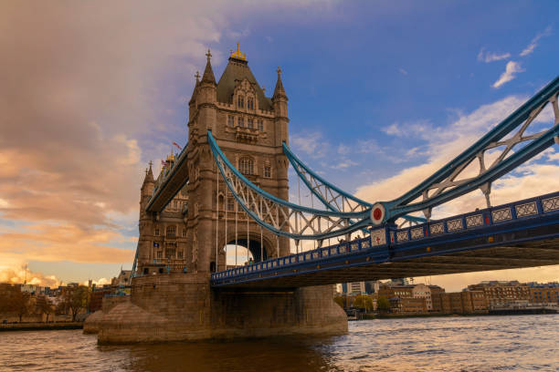 istock Tower bridge at sunset, London, United Kingdom 1494364879