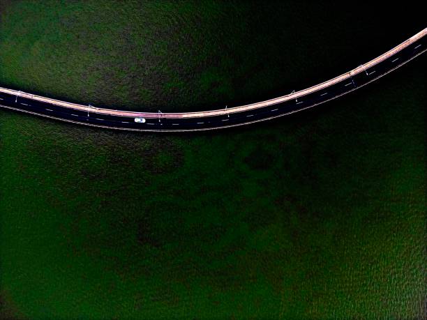 Bridge over lake mulwala going from Yarrawonga in Victoria to Mulwala in NSW