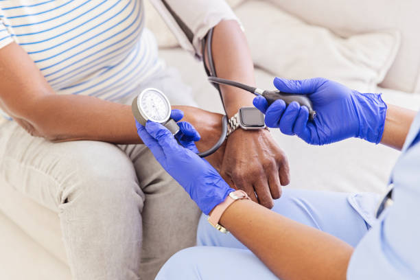 istock Closeup on Blood Pressure Measuring 1494377016