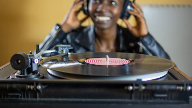 istock Young woman dj vinyl session 1494377664