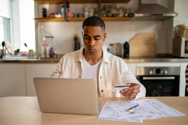 istock The man pays with his card online 1494394681