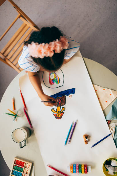 istock An Unrecognizable Cute Girl Drawing 1494406212